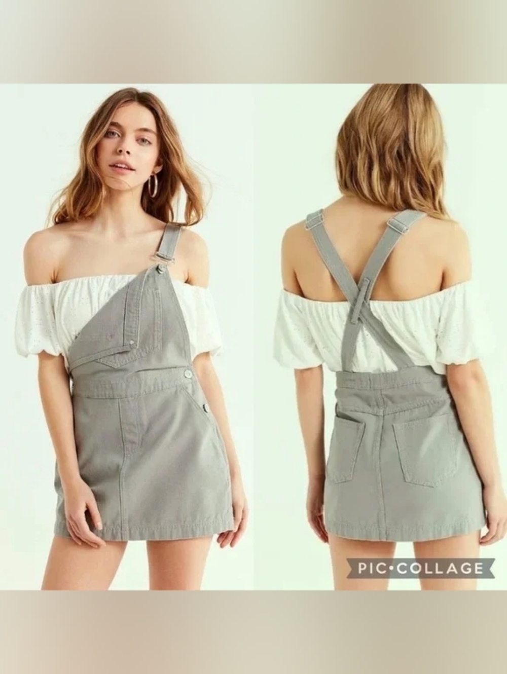 BDG Bib Overall Mini Dress Size M